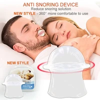 1pc silicone anti snoring tongue sleeve transparent sleep aid quiet night air purification oral care tool