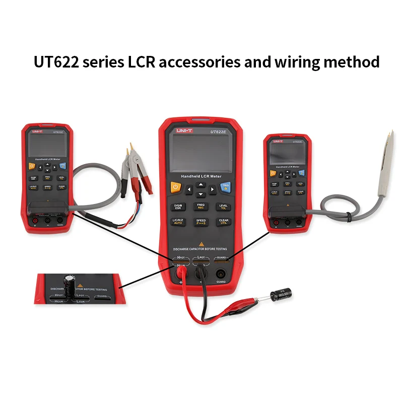 UNI T UT622E ручной ЖК дисплей цифровой мост постоянной ёмкости универсальный