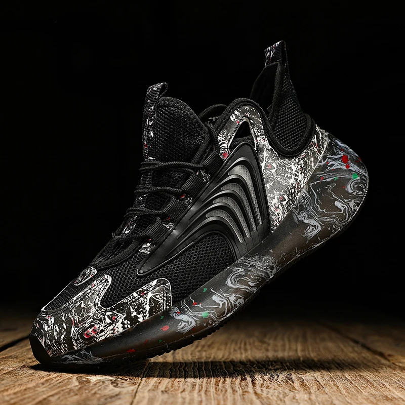 

Men shoes sports shoes spring and autumn net yarn high-top low-top fashion men shoes big camouflage sports shoes casual