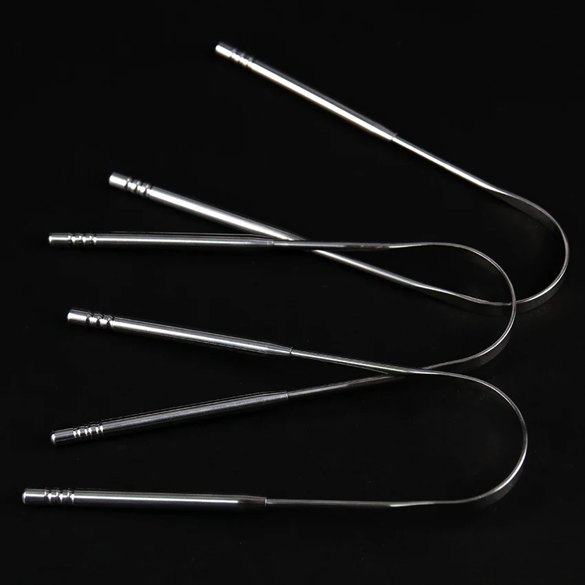 1 шт. скребок для языка из нержавеющей стали очистка свежего дыхания с покрытием