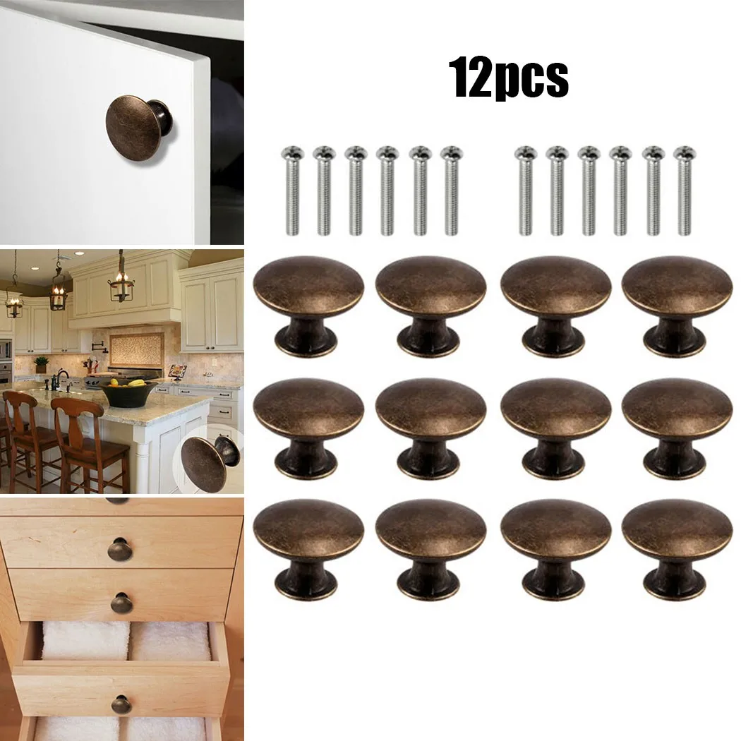 12X 30 мм Кабинет Ручка Потяните Спальня шкаф с выдвижными ящиками бронзовые ручки