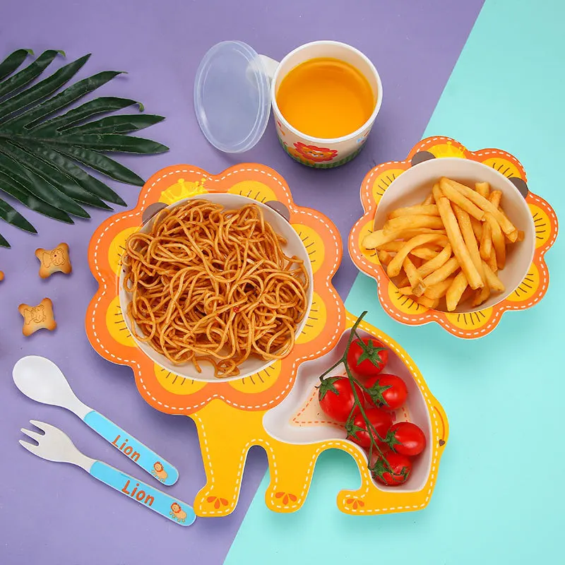 5 шт./компл. креативный набор детские столовые приборы доска Детская