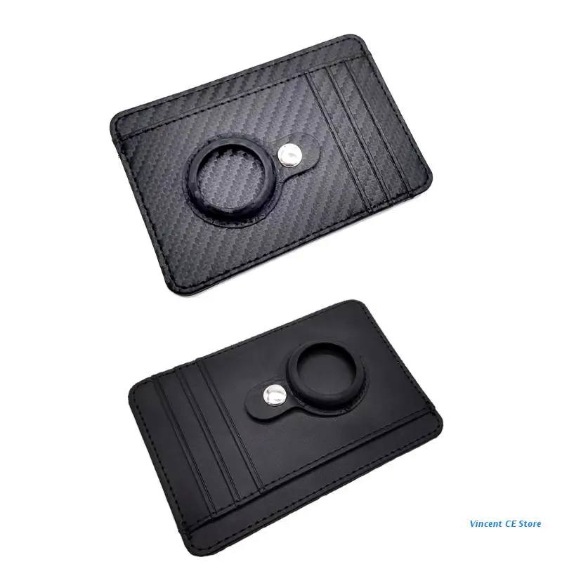 

K92F Leather Card Case Protection Shockproof Anti-scratch Protect Shell for AirTags