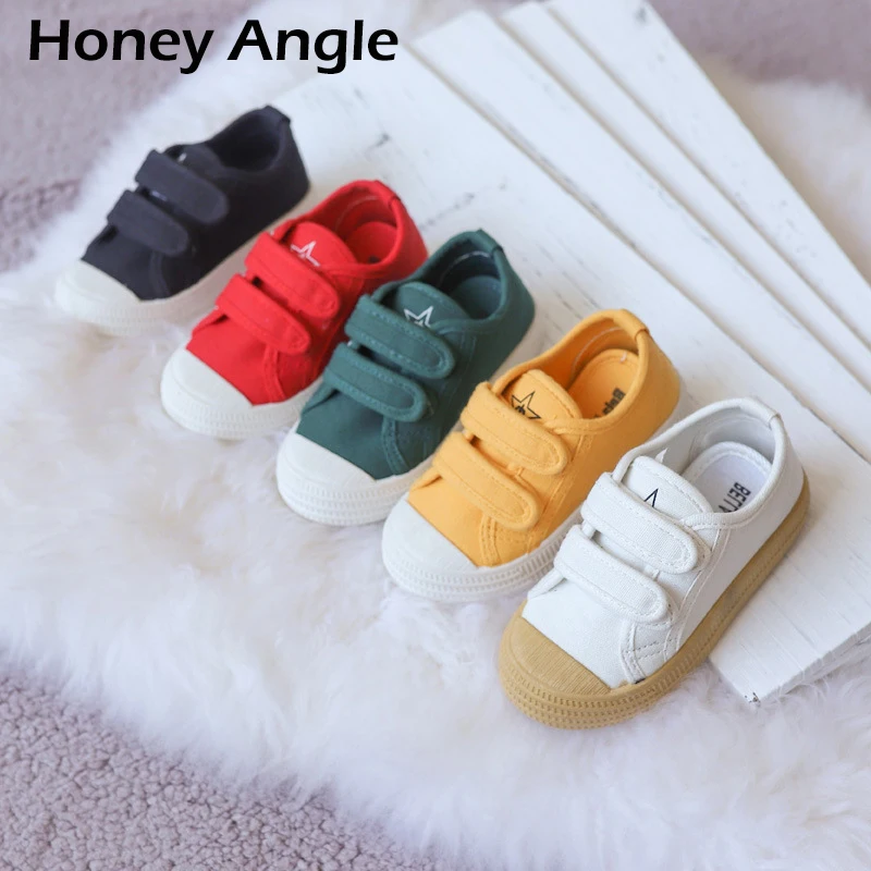Honey Angle Spring Autumn Kids Sneakers Canvas Shoes 2 Color Children Sport Shoes Summer Children Casual Shoes Footwear