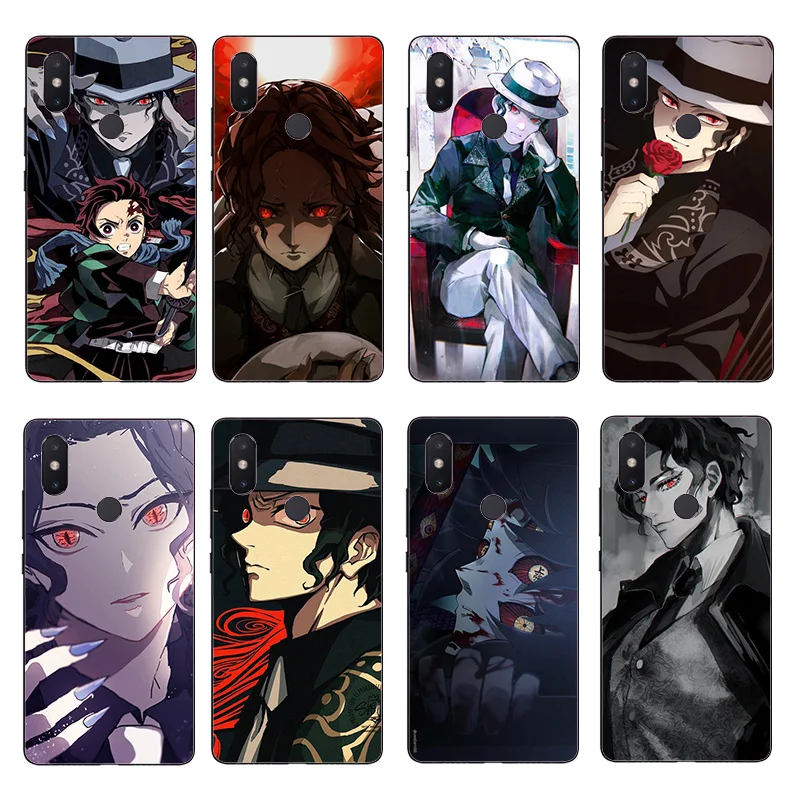 Чехол Kibutsuji Muzan Kimetsu no Yaiba для Xiaomi Redmi Note 9 10 Pro 7 8A 9A K30 K20 чехол телефона Mi 11 10T 10lite |