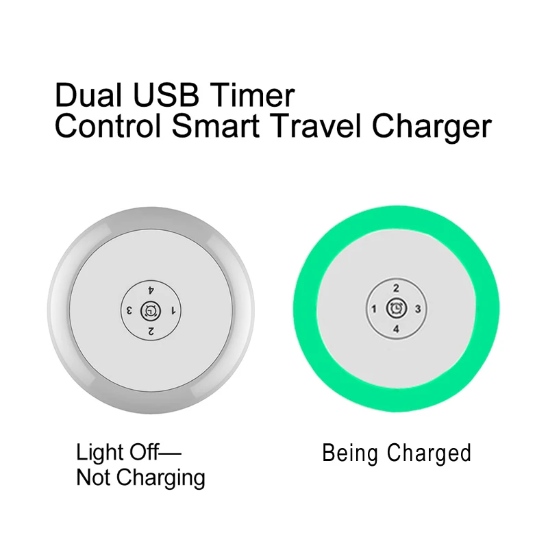 PUJIMAX 2USB умный таймер со светодиодной подсветкой 5 в а синхронизация Индуктивная