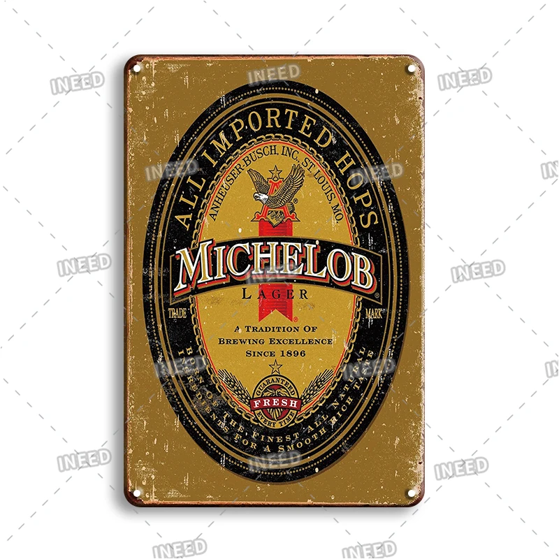 New Arrival Beer Brand Metal Plate Sign Vintage Kitchen Bar Decor Plaque Cartel Retro Ricard Tin Poster Cast Iron Signs |