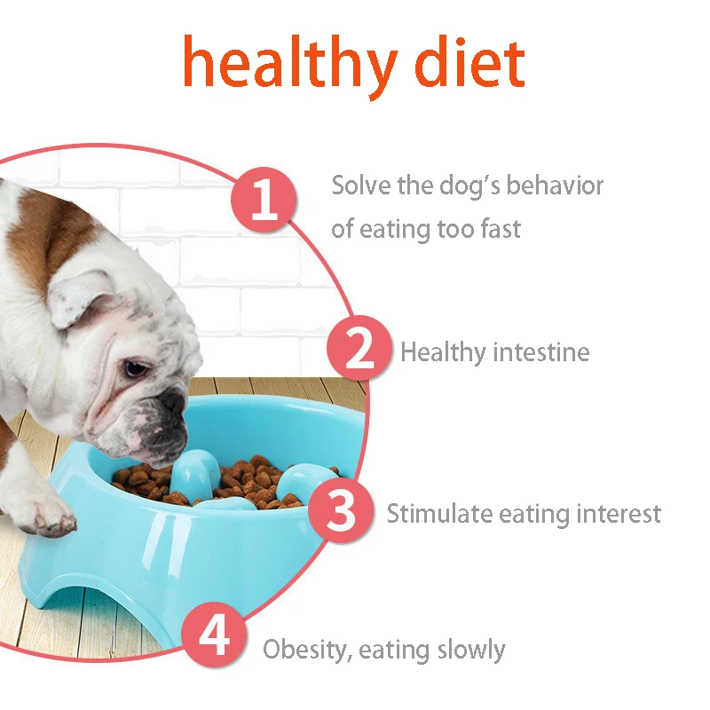 Новая портативная настольная миска для еды щенков замедления кормушка кишечника