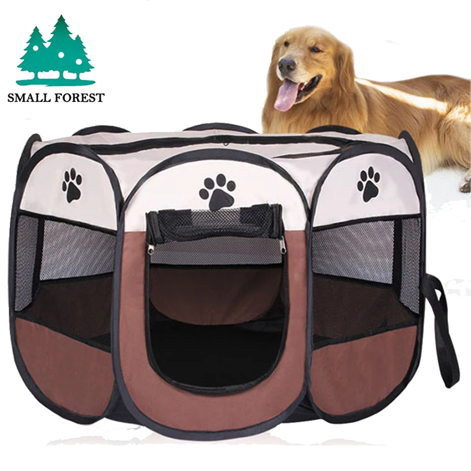 Переносная складная палатка для питомцев маленький домик собак и кошек манеж