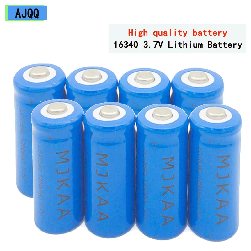 

Sell Well 16340 CR123 3.7v 1200mAh Lithium-Ion Rechargeable Battery K123A,VL123A,DL123A,CR123a for Laser Pointer LED Flashlight