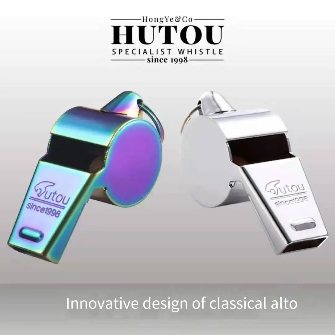 

Free Shipping Hutou Personalized Customization Tenor Referee Whistle Traffic Whistle Children Outdoor Survival Metal Whistle