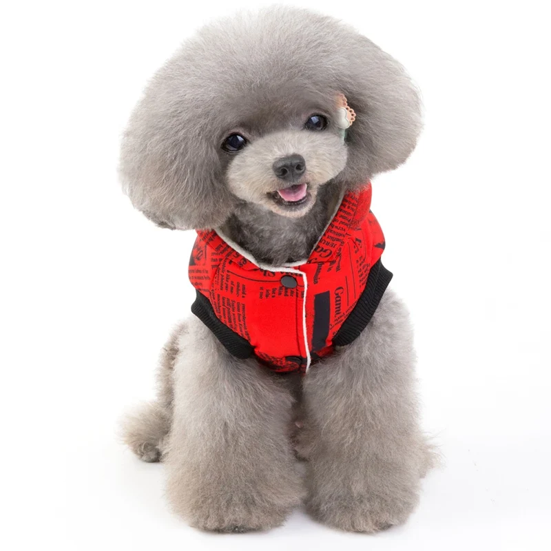Pet Clothes Dog Clothing Warm Thicken Clothes Dogs Hoodie Dog Coat Cotton Jacket For Small Medium Dogs Pets Products S-XXL HF