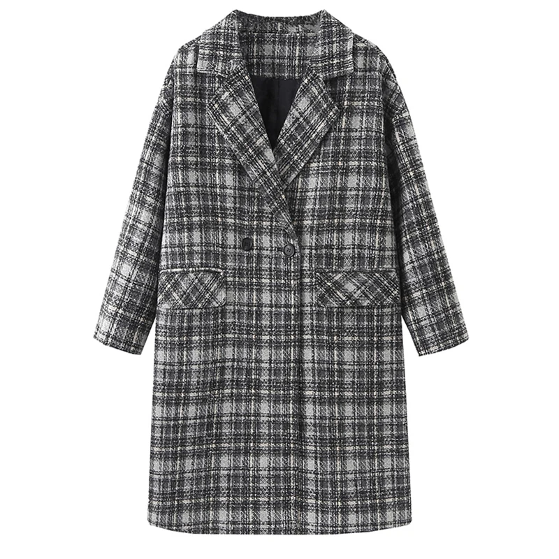 Большой 50 кг-110 кг жира мм свободные штаны в клетку с длинными рукавами шерстяное