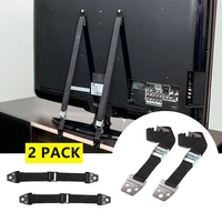 2pcslot baby safety anti tip straps flat tv furniture fridge cabinet child protection security belt all metal parts dropshiping