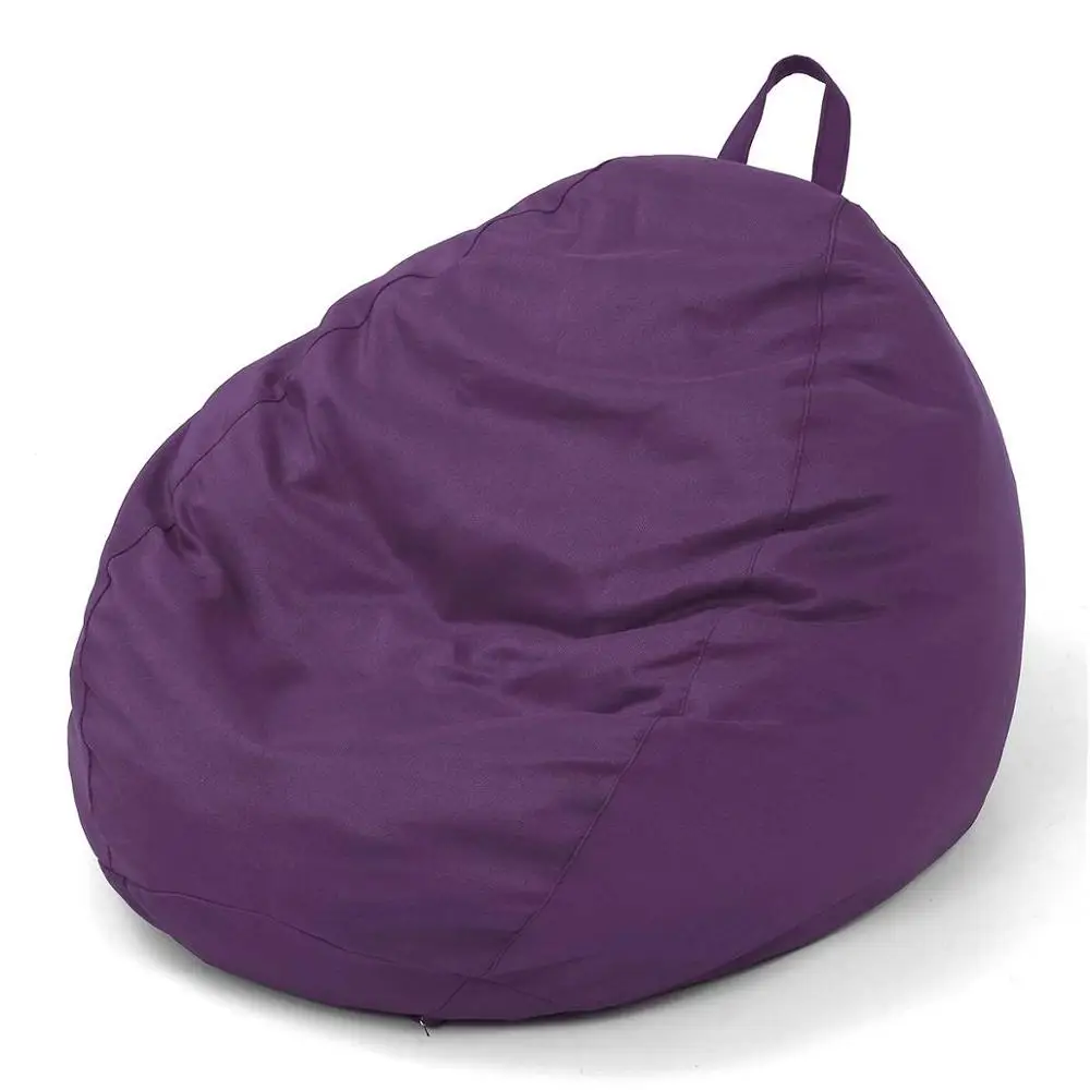 Чехлы для диванов Lazy BeanBag стулья без наполнителя из льняной ткани мешок отдыха