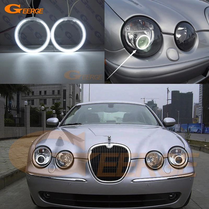 Для Jaguar s type S 2003 2004 2005 2006 2007 2008 HID фары отличные ультра яркие CCFL ангельские глазки