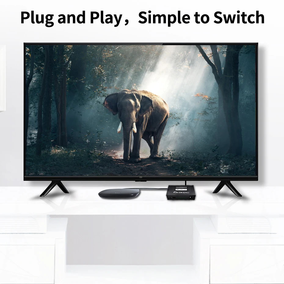 Hannord HDMI совместимый сплиттер 4K Full HD 1080P видео ТВ переключатель адаптер 1 в 4 выхода