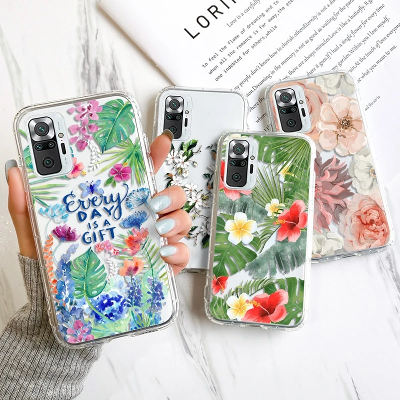 

Coque For Xiaomi Poco X3 Pro Case flower For Xiaomi Poco X3 GT F3 M3 Redmi Note 10 8 9 Pro 10S Redmi 9 9T K40 10 8 Soft Coque