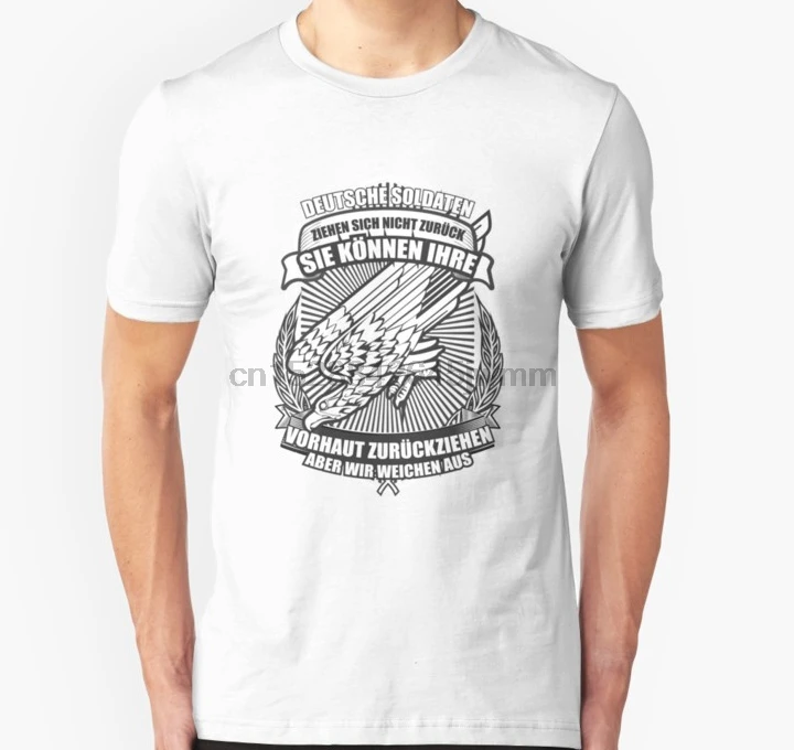 Мужская футболка с коротким рукавом немецкий солдат Бундесвер унисекс (2)