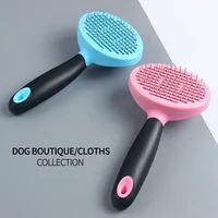 pet comb stainless steel pet grooming comb for dogs and cats gently removes loose undercoat mats tangles and knots