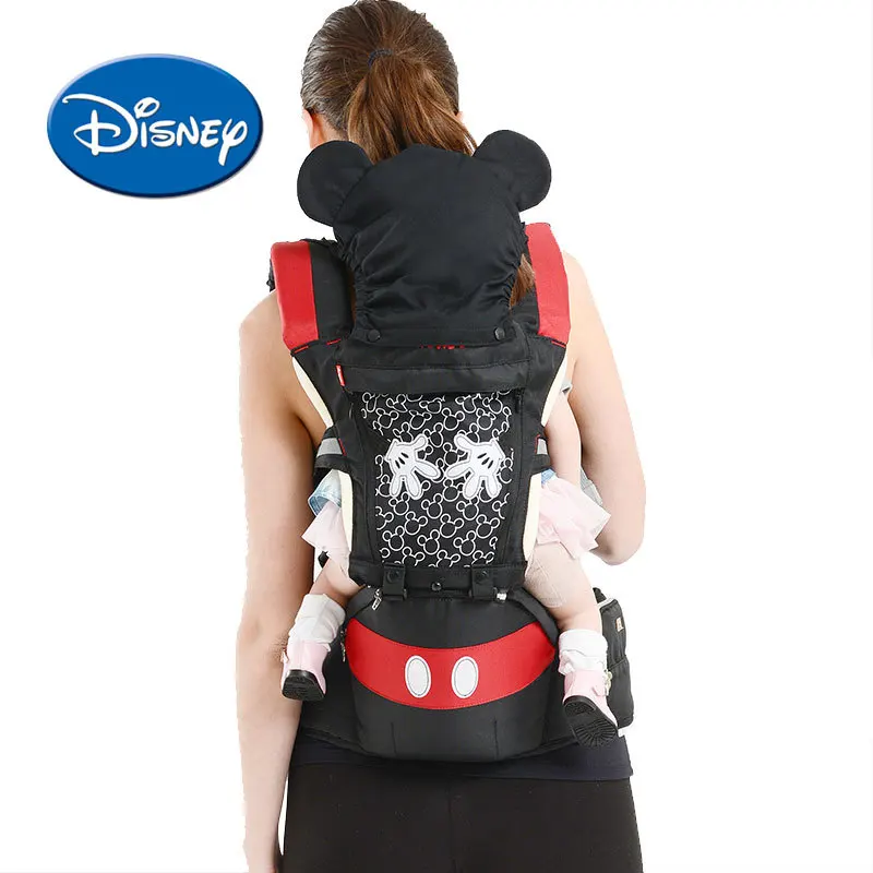 Disney переноска для новорожденных эргономичный Хипсит Микки Маус ребенок обертывание кенгуру для младенца ребенок Хипсит(пояс для ношения ребенка) дышащая переноска рюкзак