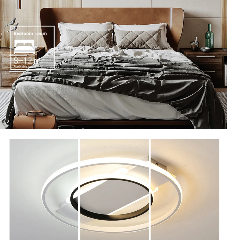 Chandelierrec, современный светодиодный светильник, AC90-260V, домашнее освещение, светильники, люстры, освещение для гостиной, спальни, низкие потолки