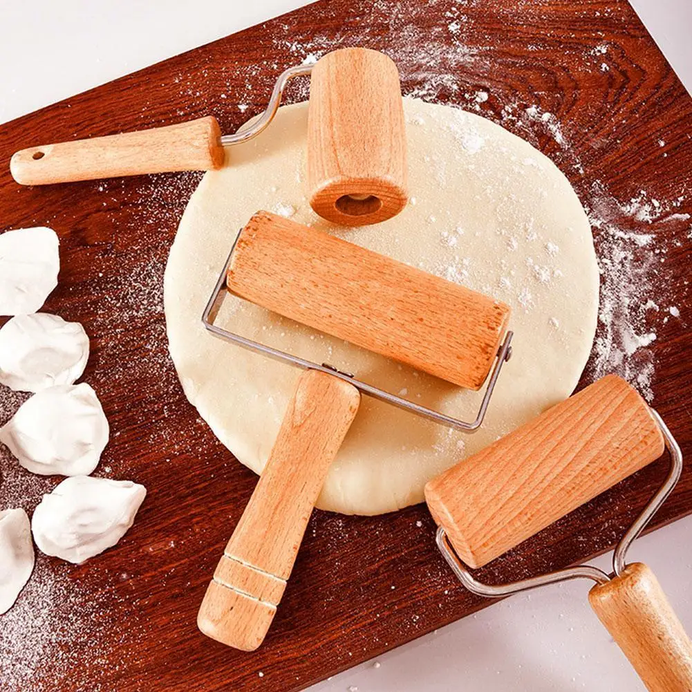 

Kitchen Accessories Cooking Baking Kitchen Wood Flour Pizza Dumpling Roller Stick Roller Pastry Stick Dough Dough Gadgets M8B3