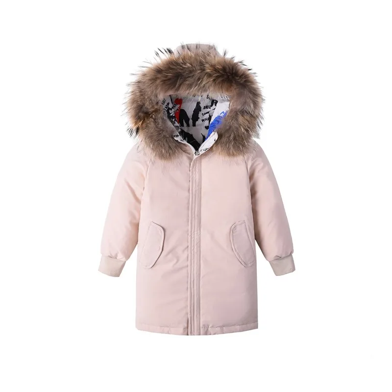 New kids MQ1901 Winter Children's duck down Outerwear&ampCoats baby girls boys printed warm Down jackets coat with cap | Детская