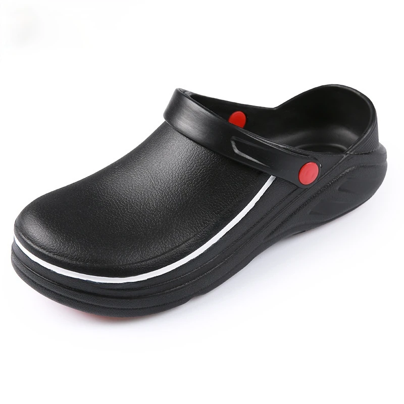 

Hotel Restaurant Kitchen Chef Shoes Resistant Waterproof Oil-Proof Work Shoes Non-slip Flat Safety Shoes Clogs Plus Size 36-47