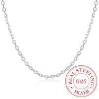 womans fine jewelry 925 sterling silver flat rolo chain necklace charm 2mm wide silver necklace 1618 20 22 24