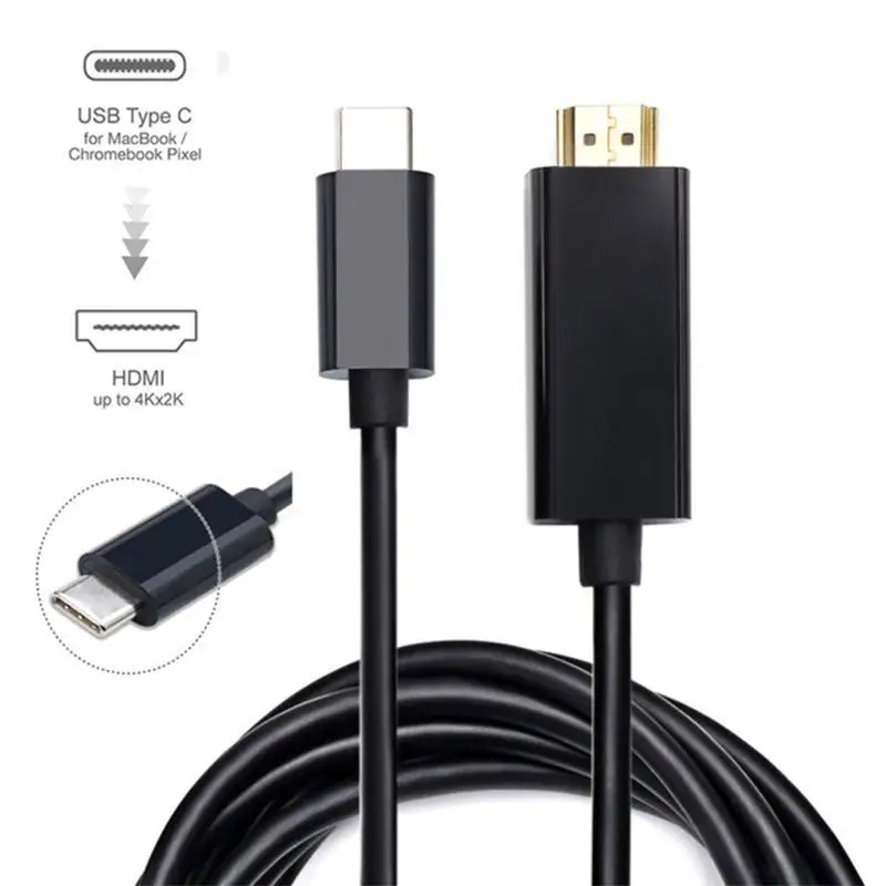 DishyKooker USB-C Кабель с разъемом типа C USB 3 1 к HDMI 4k 2k HDTV кабель для Galaxy S8 + плюс сотовый