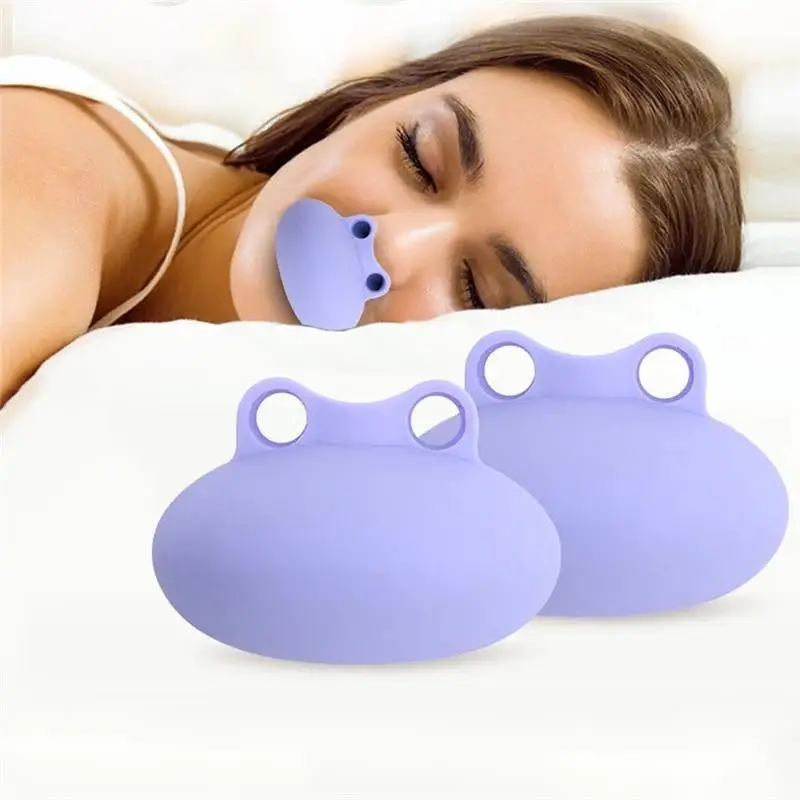 1 чехол из поликарбоната и силикона анти Спящая Храп устройство лягушка Форма рот