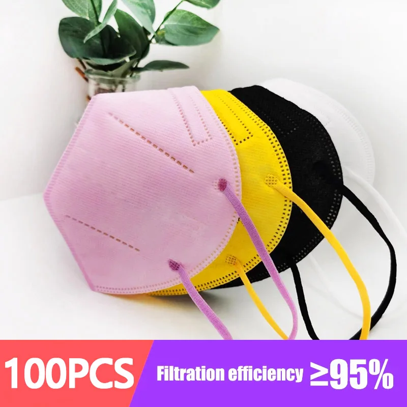 

Одноразовая маска для лица с 5-слойным покрытием для носа PM2.5 пылезащитные маски черный розовый синий оранжевый