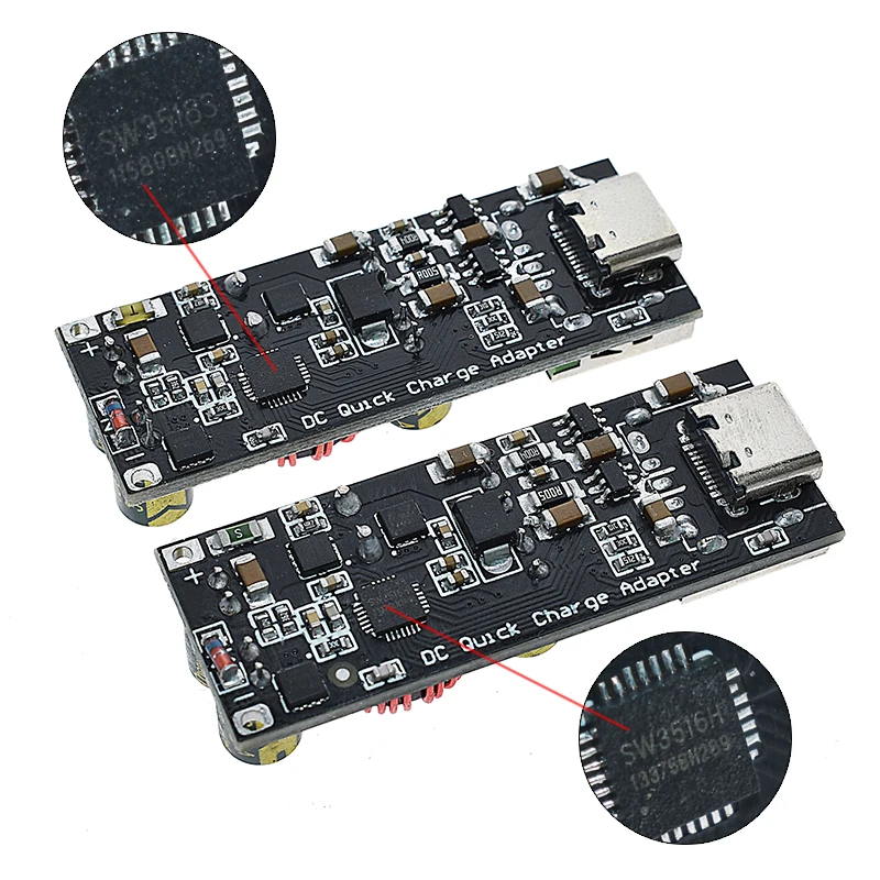 QC4.0 QC3.0 USB Type C мобильный телефон адаптер быстрой зарядки 6 35 в понижающий модуль