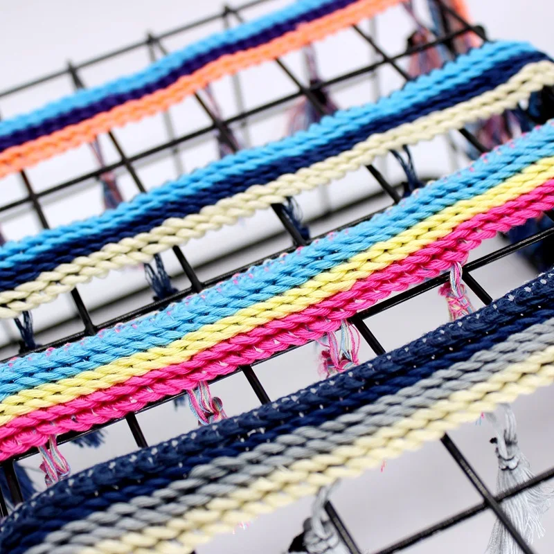 5 ярдов/партия этнические хлопковые занавески с помпоном | Дом и сад