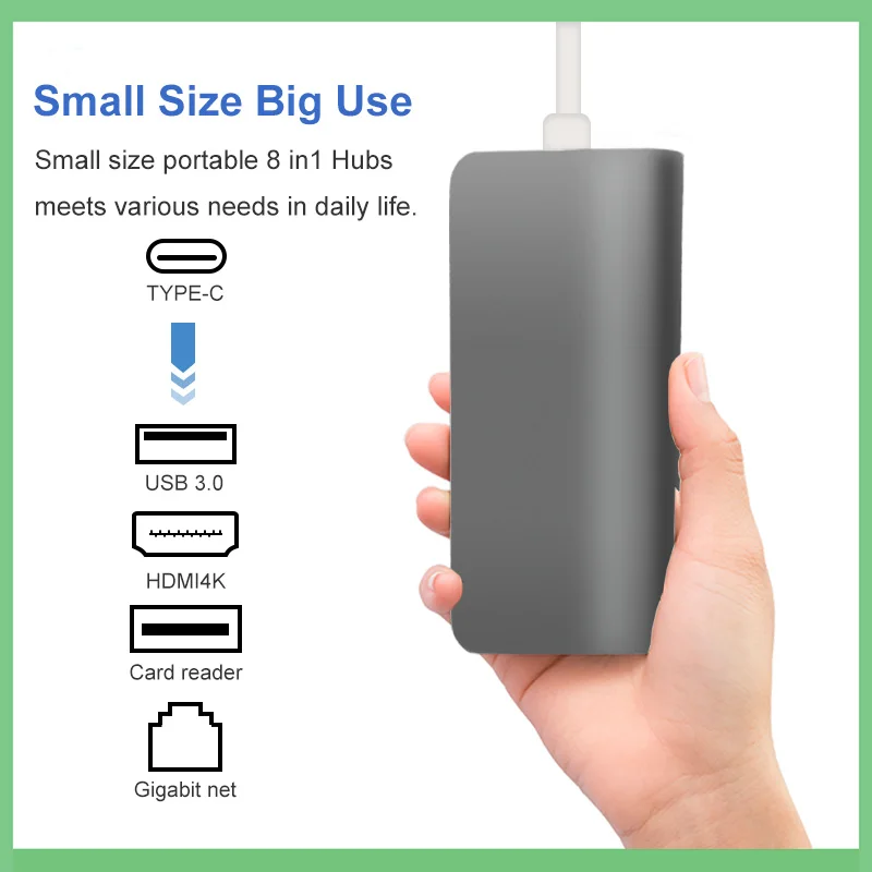 USB C концентратор USB-C до 3 0 HDMI портом Thunderbolt адаптер для MacBook Samsung Galaxy S9 Huawei P20 Mate 20 Pro