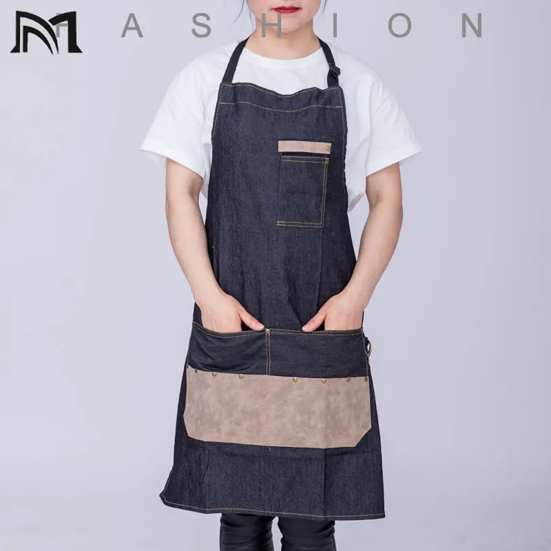 Парикмахерская накидка для парикмахерской фартук стрижки волос джинсовая