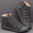 Новые осенне-зимние ботинки, толстые британские ветрозащитные ботинки, высококачественные водонепроницаемые теплые женские ботинки