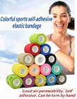 Цветная Спортивная самоклеящаяся эластичная бандажная лента Wosport 4,5 м, эластопласт для наколенников, пальцев, лодыжки, ладони, плеч