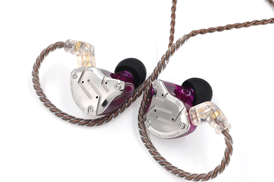 KZ ZS10 PRO 4BA+ 1DD Гибридный наушник в ухо, 5 динамиков, HIFI, DJ монитор, для бега, спорта, универсальный, подходит IEM, вкладыши, съемный, 2Pin