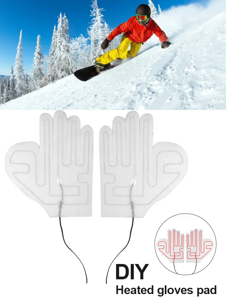 1 пара перчаток нагревательный лист композитный волоконный 7 4 В регулировка