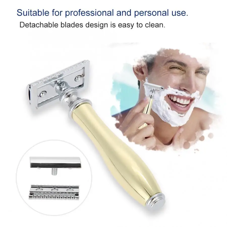 Парикмахерская бритва Классическая Безопасная с двойным лезвием старинное