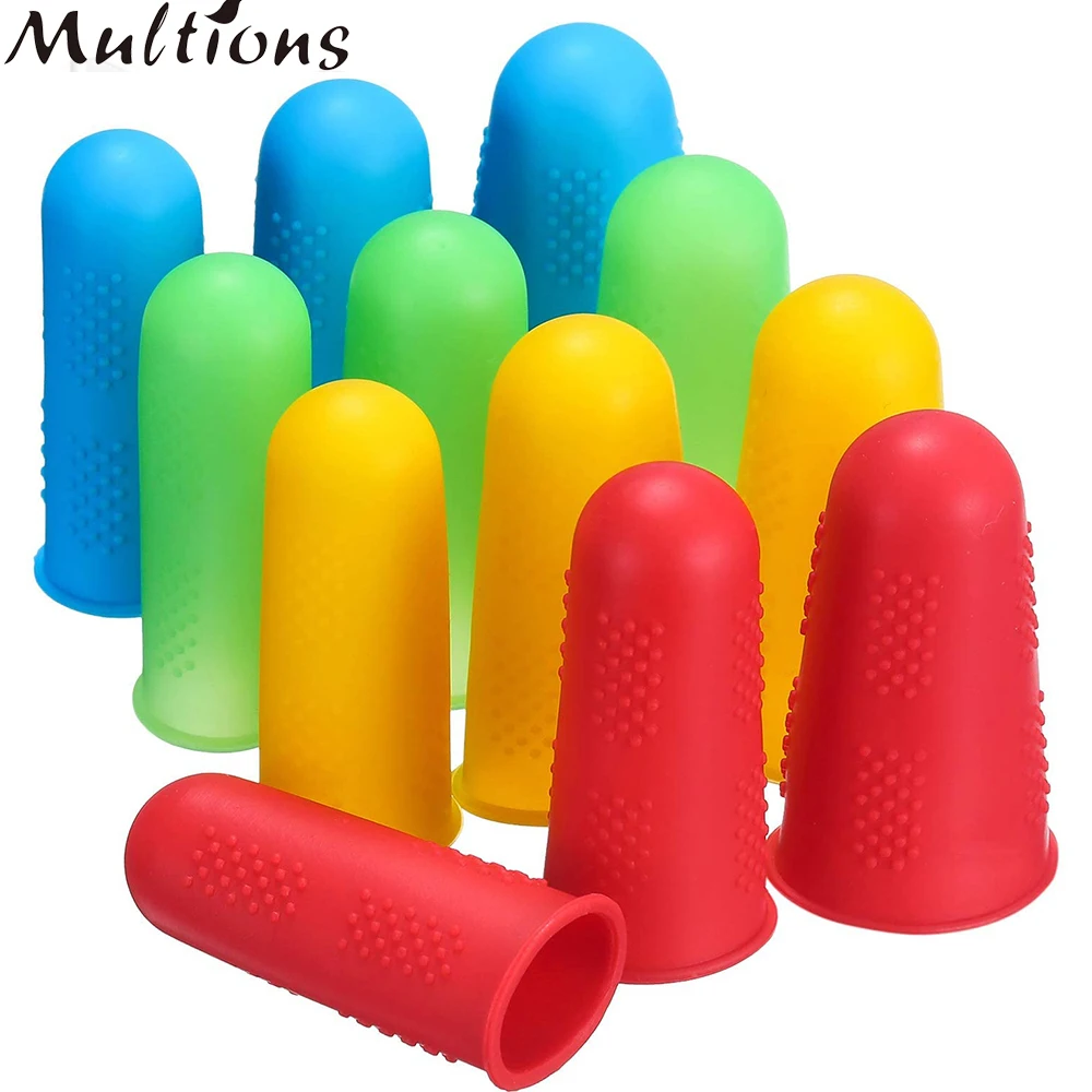 

3pcs/set Multifunctional Silicone Finger Thimble Sewing Embroidery Needlework Finger Protector Sleeve Cover Caps Sewing Tools