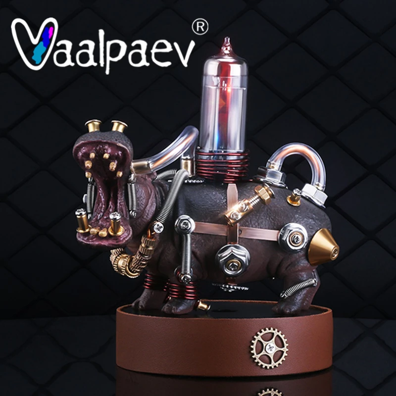 3D фигурка мутанта Акула динозавр бегемотик Железный Металл Сборная модель робот