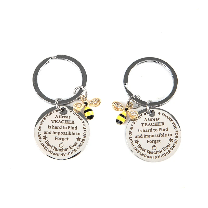 Брелок Для ключей на День учителя элегантный брелок с подвеской в виде пчелы