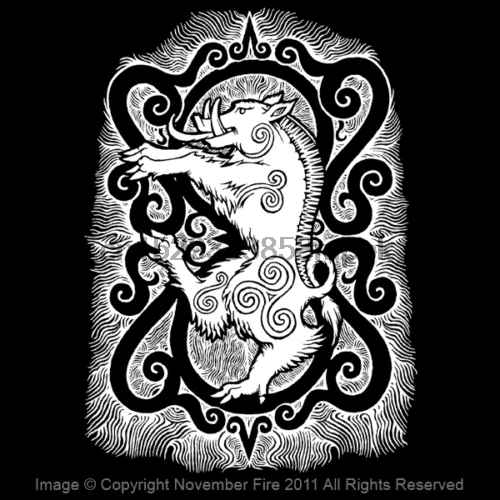 Gullinbursti кабан Скандинавская мифология Тор Локи оддин рубашка с золотой щетиной