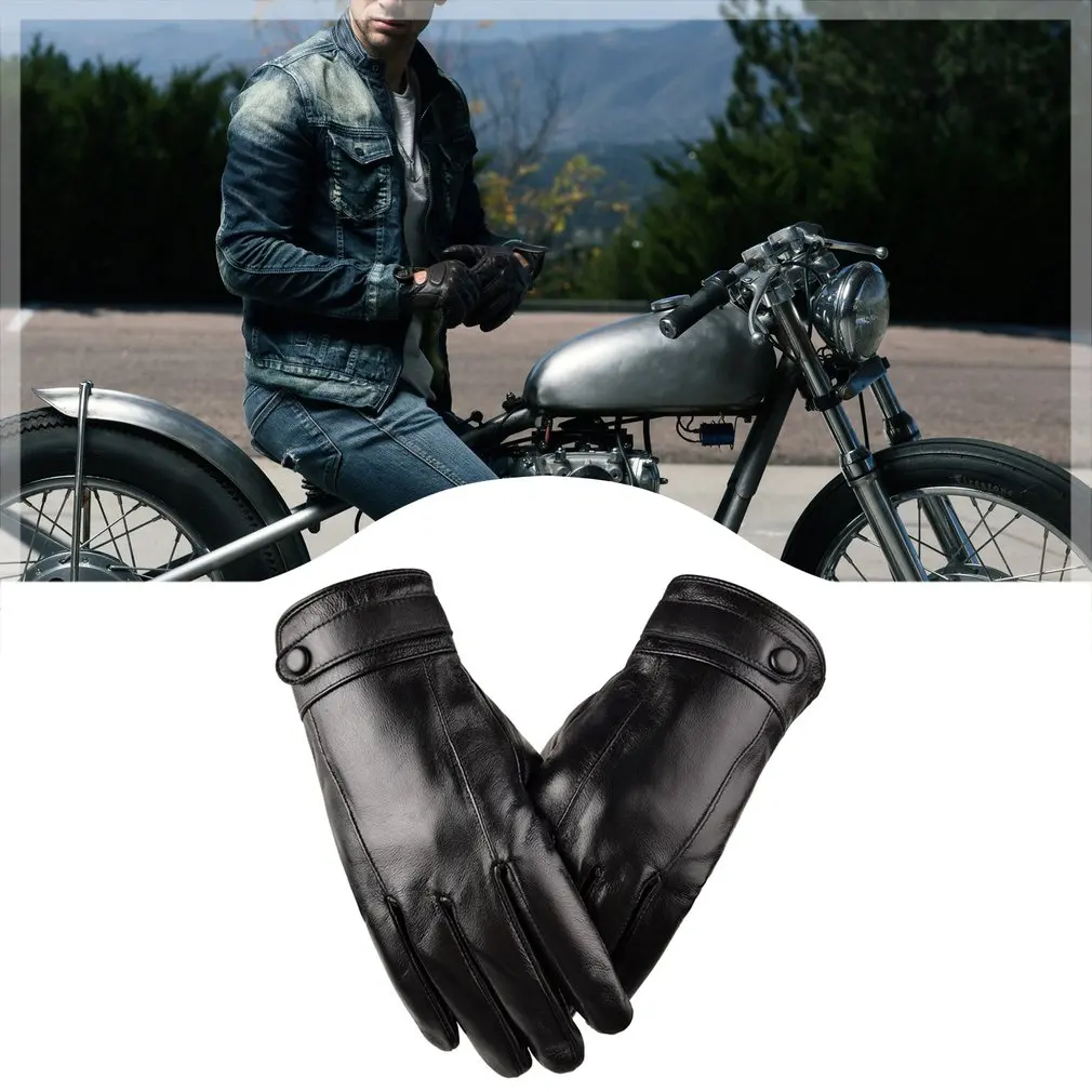 

Sheepskin Men's Leather Gloves Men's Touch Screen Gloves Military Tactical Gloves Warm Soft Men's Gloves Leather Gloves