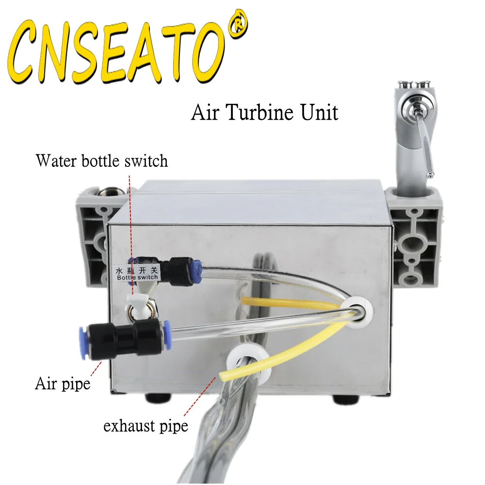 Dental Turbine Unit Handpiece Work Air Compressor Metal Portable 3 Way Syring Spray Dentistry Lab Weak Suction Controller Tools | Красота и
