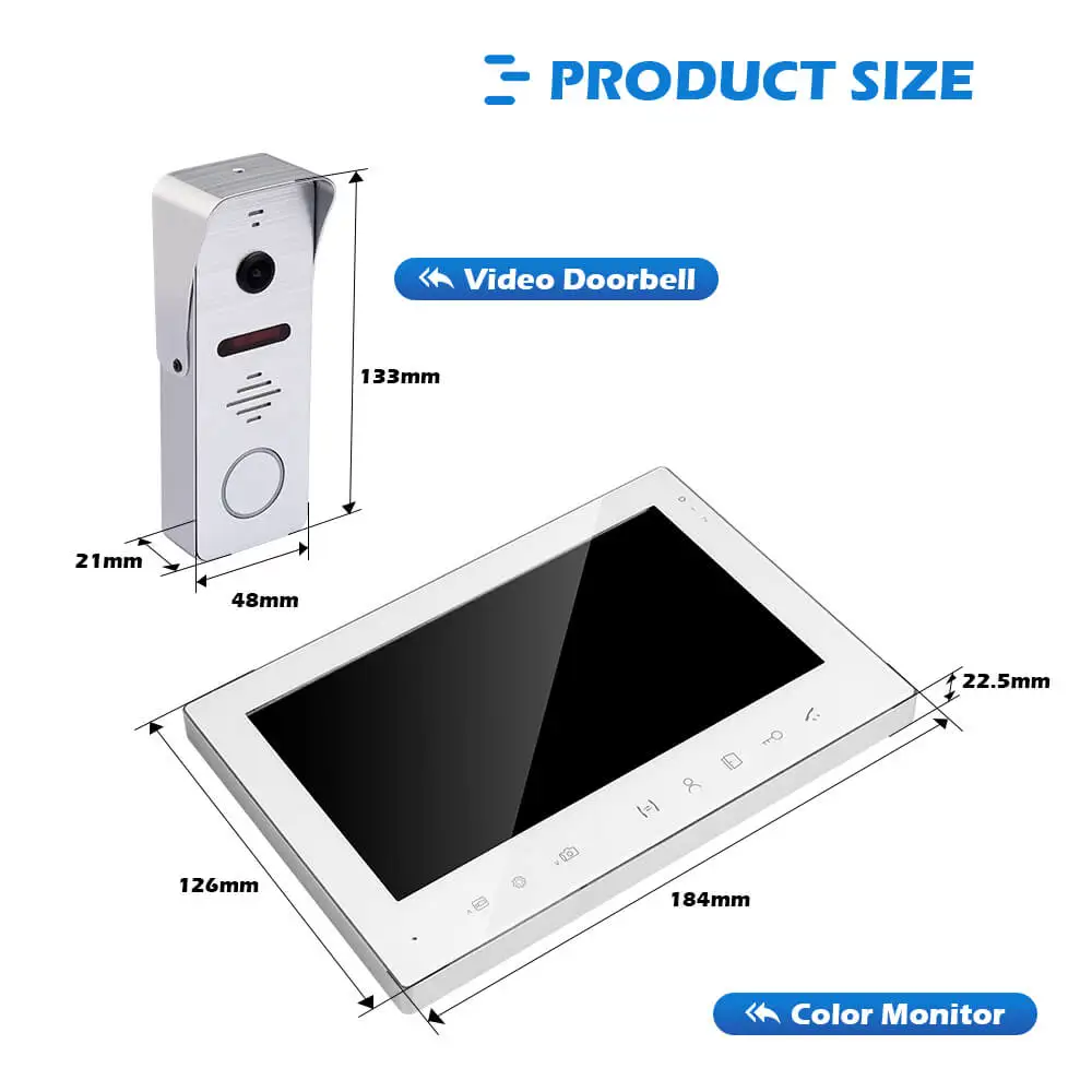 Видео телефон двери внутренной связи для домашней безопасности Системы ИК