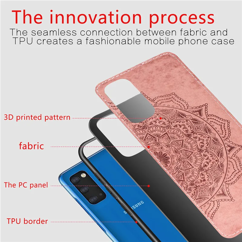 Datura Cloth Fabric Case For Samsung Galaxy A91 Mandala for A 91 Magnet Car Phone Cover | Мобильные телефоны и аксессуары